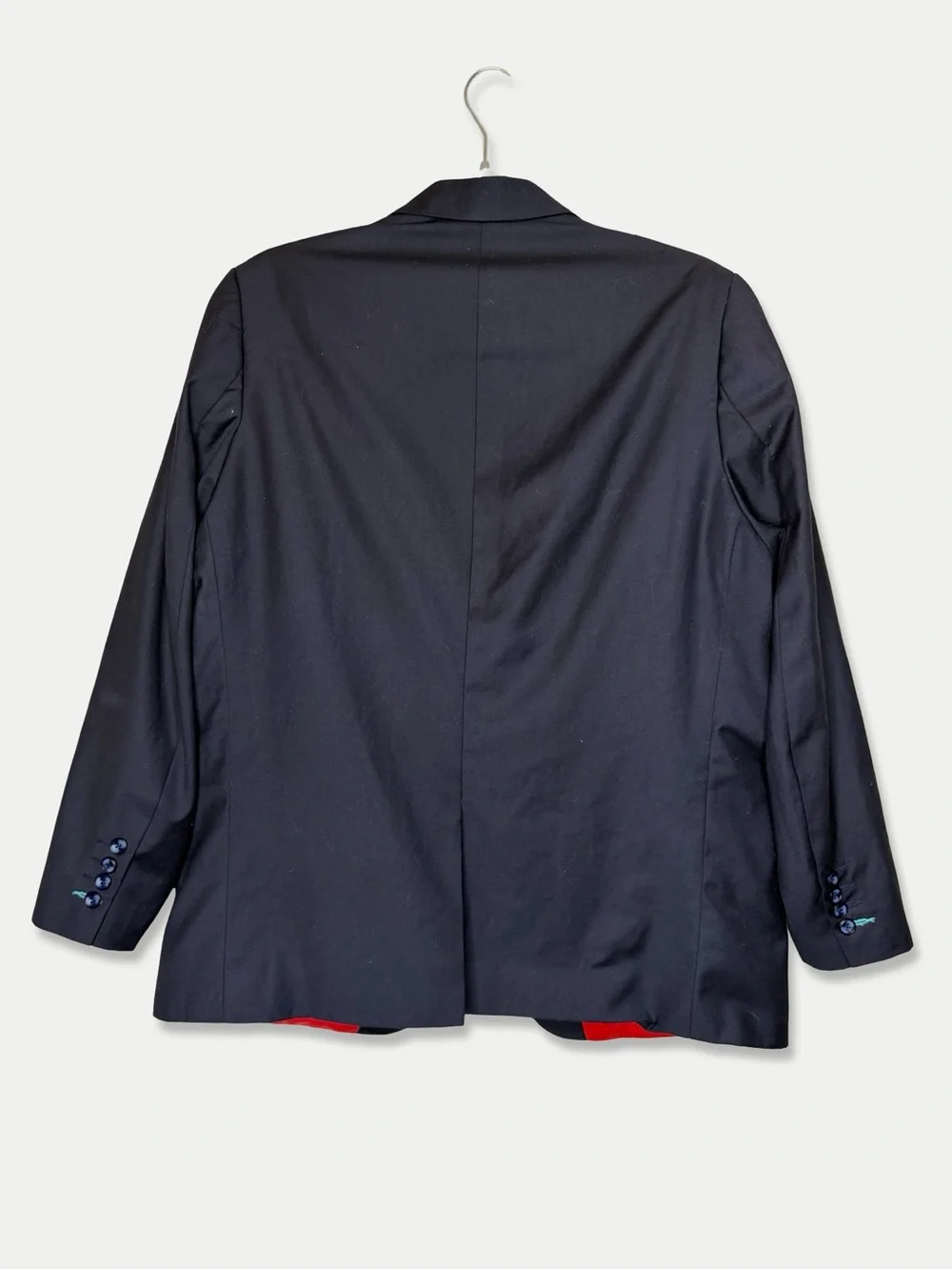 Custom Sartoro Jacket Size 48 Navy Red GUC